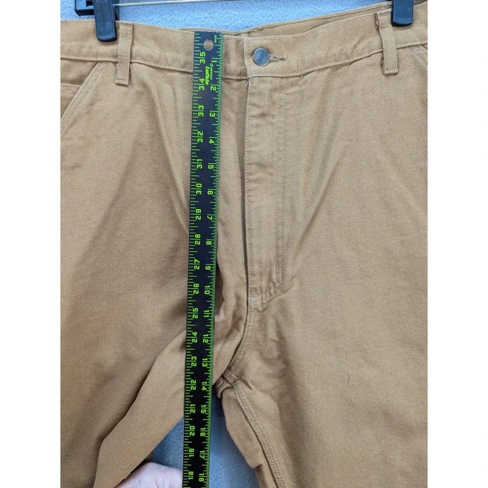 Carhartt‎ Loose Fit Washed Duck Flannel Lined Utility Work Pants 40x34 Brown NWT - Picture 7 of 13